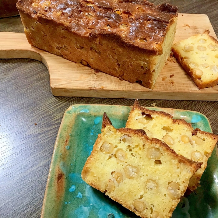 ひよこ豆のパウンドケーキ 砂糖不使用